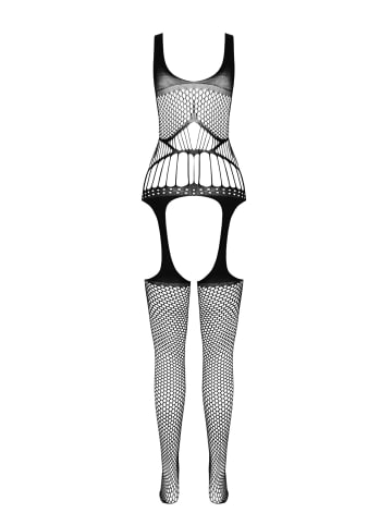 Passion Bodystocking-Ouvert in schwarz