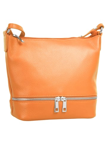 Cluty Umhängetasche echt Leder in orange