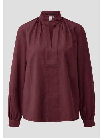 QS Bluse in 39W0_bordeaux