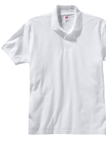 Fruit of the Loom Poloshirt in weiß