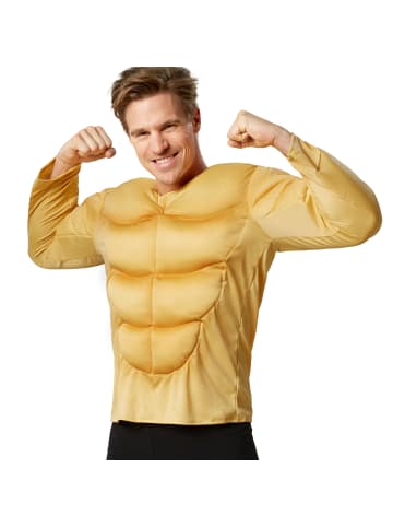 tectake Schaumgepolstertes Muskel-Shirt, gelb