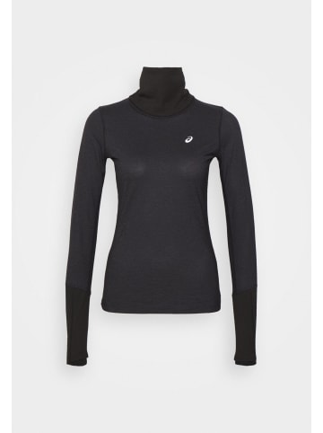 asics Laufshirt Wool Rib LS Top in Black