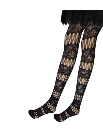 Trasparenze Ajour-Strumpfhose Gonepteryx in black