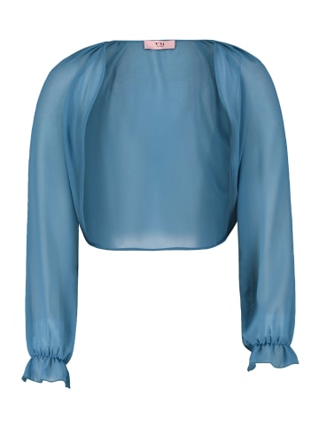 Vera Mont Bolero-Jacke mit gekräuseltem Ausschnitt in Shiny Bluestone