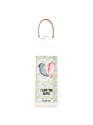 Mr. & Mrs. Panda Dekowindlicht Axolotl Liebe mit Spruch in Transparent