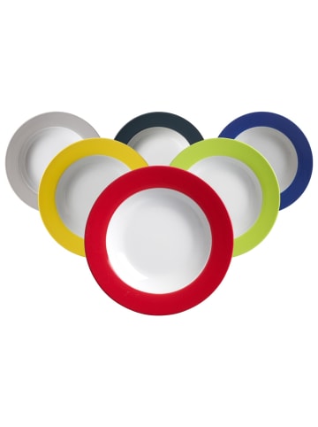 Ritzenhoff & Breker 6er Set Suppenteller Doppio in Bunt ø 22 cm in bunt