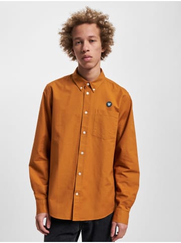 WOOD WOOD WOOD WOOD Flannel Hemd in brown