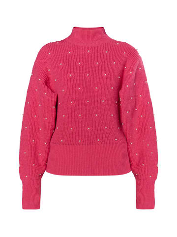 faina Strickpullover Mit Perlen in Pink