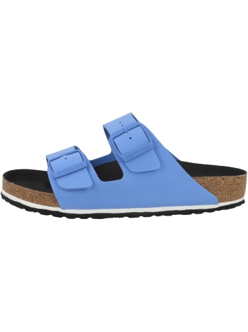 Birkenstock Pantolette Arizona Birko-Flor Nubuk normal in blau