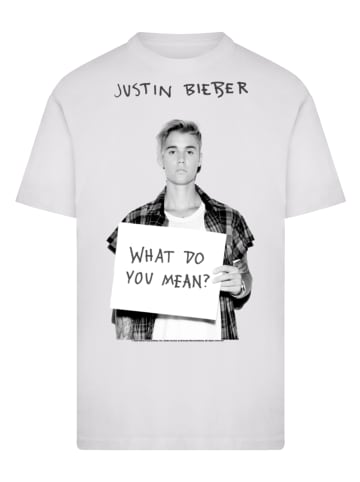 F4NT4STIC T-Shirt Justin Bieber What Do You Mean in weiß