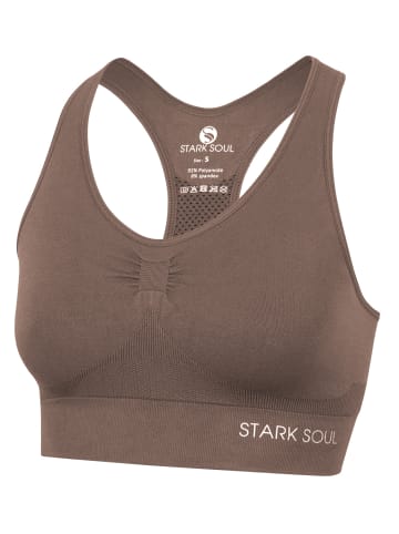 Stark Soul® Seamless Light Sports Bra - Sport BH in deep taupe