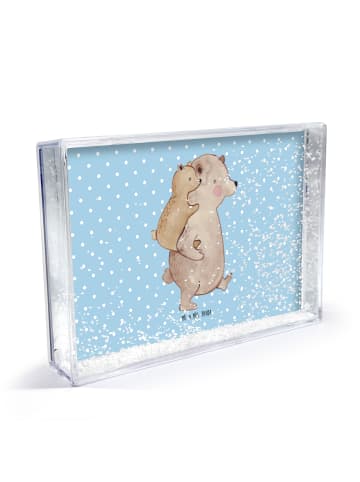 Mr. & Mrs. Panda Bilderrahmen Papa Bär ohne Spruch in Blau Pastell