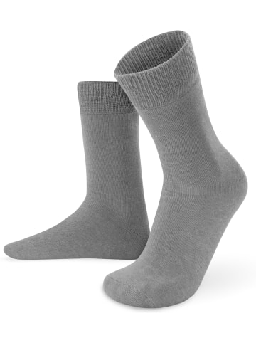 normani 3 Paar Alpaka-Vollplüschsocken in Grau/Braun/Beige