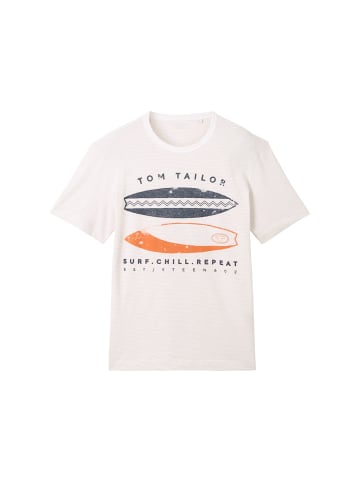 Tom Tailor T-Shirt in weiß