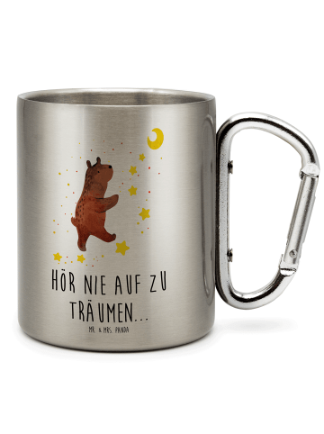 Mr. & Mrs. Panda Isolierbecher Bär Träume mit Spruch in Silber