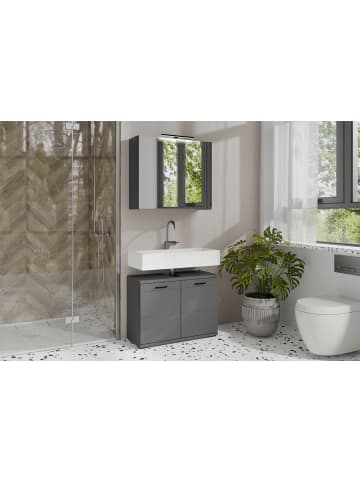 byLiving Spiegelschrank SPREE in anthrazit - B 70, H 60, T 20 cm