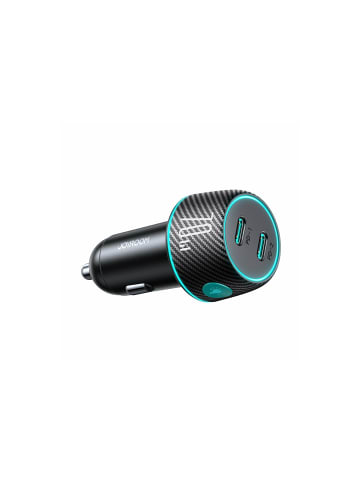 COFI 1453 Joyroom JR-CCN02 70W  2x USB C Autoladegerät mit LED in Schwarz