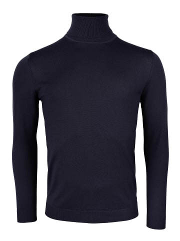 Roy Robson Strickrollkragenpullover Merinowolle - Easy Care in DARK BLUE