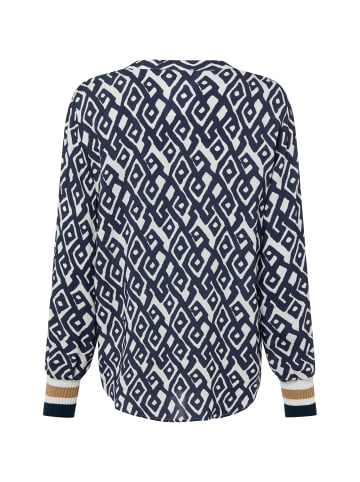 Franco Callegari Tunikabluse in marine beige