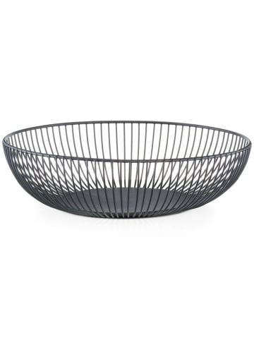 Zeller Metallschale für Küche, Obstkorb, Drahtschale in Schwarz, Ø 28 cm