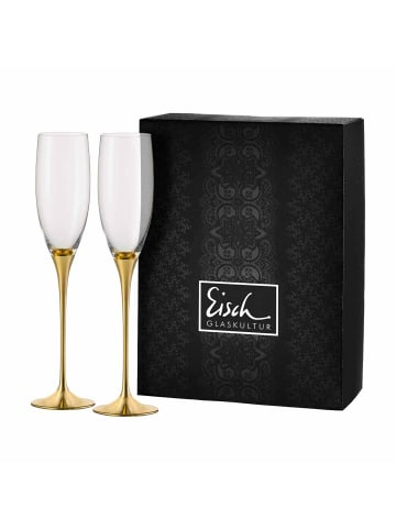 Eisch 2er Set Champagnergläser Champagner Exklusiv 180 ml in gold