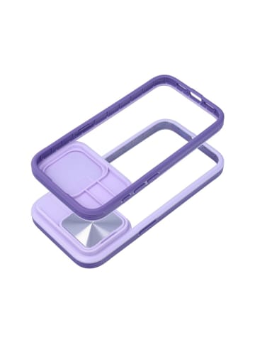 COFI 1453 CamSlider Handyhülle mit Kameraschutz kompatibel mit iPhone 16 Lila in Lila