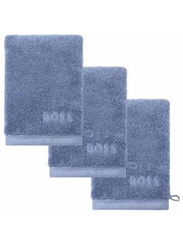 BOSS Waschlappen 3er Pack in Blau