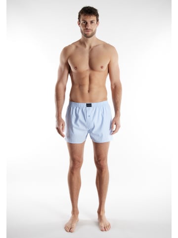 Tom Tailor Boxershort 2Er Pack Dakota in blau-hell-Streifen