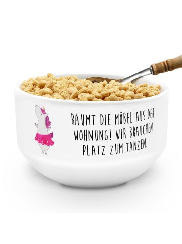 Mr. & Mrs. Panda schale Einhorn Ballerina mit Spruch in Weiß