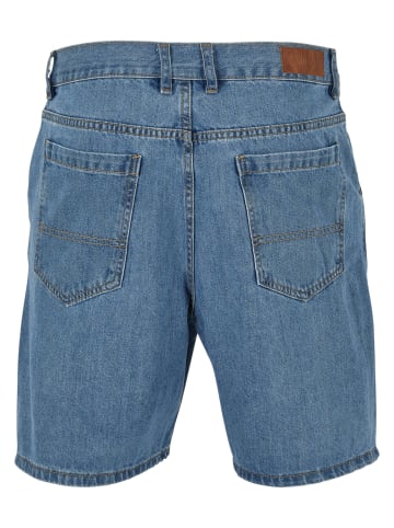 Urban Classics Cargo Shorts in light blue washed
