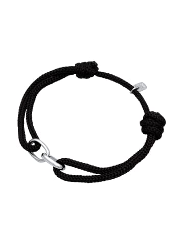 KUZZOI Armband 925 Sterling Silber Oval in Schwarz