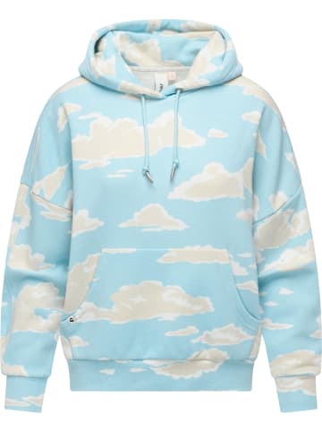 ragwear Kapuzenpullover Pirita Print in Cloud