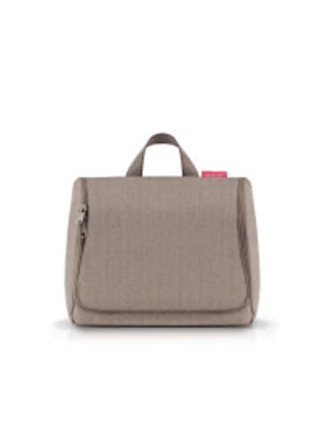 Toiletbag Xl Herringbone Mocca in braun