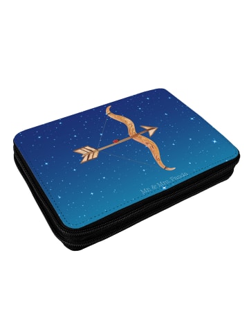 Mr. & Mrs. Panda Federmäppchen Sternzeichen Schütze ohne Spruch in Sternenhimmel Blau