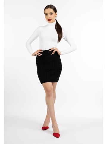 faina Damen Strickrock in Schwarz