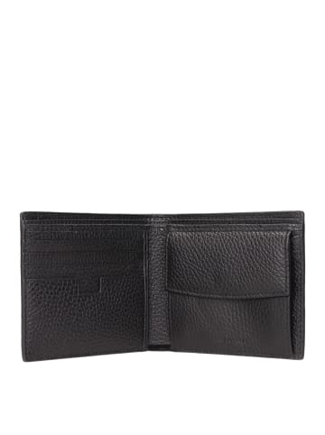 TESTONI Schwarz Leder Geldbörse