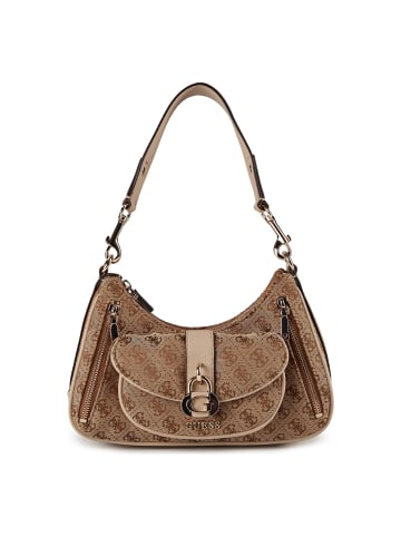 Guess Jessa Schultertasche 26 cm in latte logo
