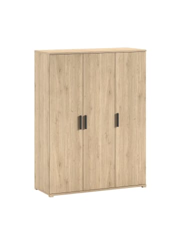 58 aufm Kessel KLEIDERSCHRANK Keelia Eiche Melamin 3 trg Stauraum