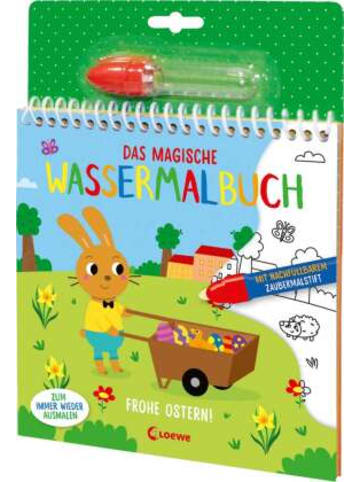 Loewe Verlag Buch - Das magische Wassermalbuch - Frohe Ostern!