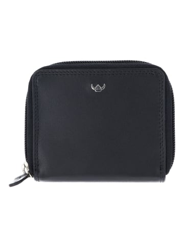 Golden Head Polo Geldbörse RFID Schutz Leder 10 cm in schwarz