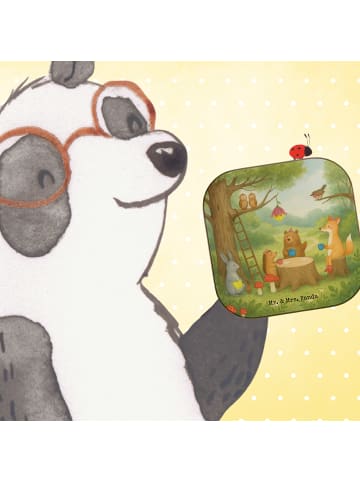Mr. & Mrs. Panda Untersetzer für Gläser Waldtiere Picknick Desig... in Weiß