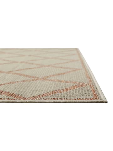 Homie Living Outdoorteppich "Bergamo" in Beige/Rot