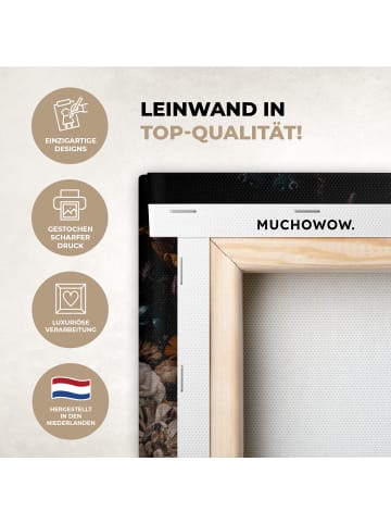 MuchoWow Leinwand bilder Blumenporträt (BxH)