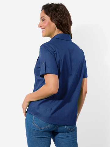 WITT WEIDEN Kurzarm-Bluse in royalblau