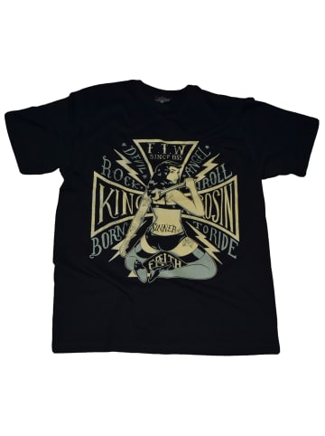 King Kerosin T-Shirt in Schwarz