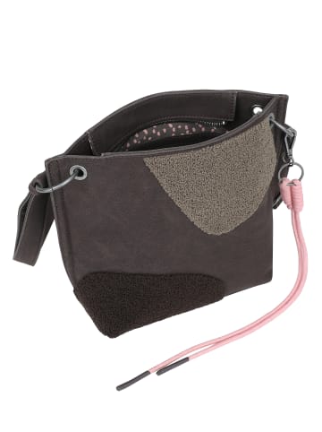 Fritzi aus Preußen Schultertasche Fritzi03 Limited Happy Flocked Jive Soft Berry in Dunkelbraun