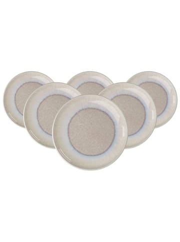 like. by Villeroy & Boch 6er Set Dessertteller Perlemor Sand ø 20,1 cm in beige