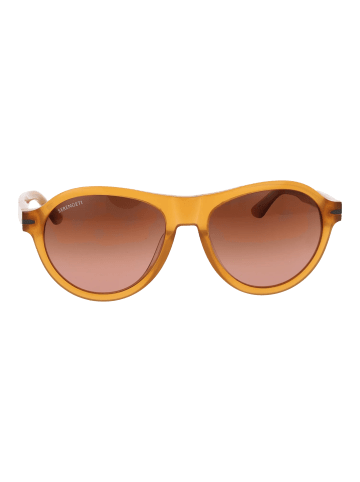Serengeti Männer Sonnenbrille Rund Braun