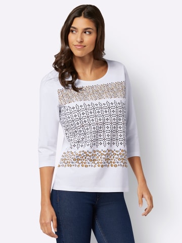 Sieh an! 3/4-Arm-Shirt in ecru-camel