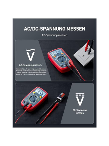 COFI 1453 Digital Multimeter mit Ohm Volt Ampere Spannung Tester Messung in Mehrfarbig
